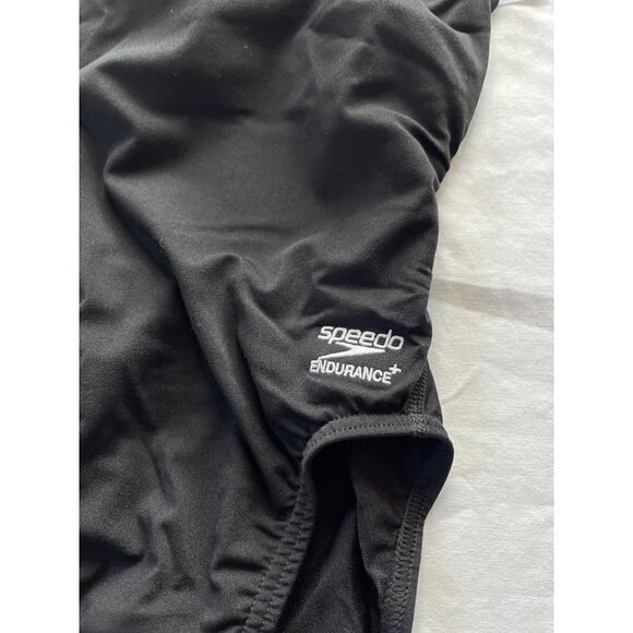 Speedo Solid Black One Piece Endurance Swimsuit Sz 28 - Picture 5 of 8